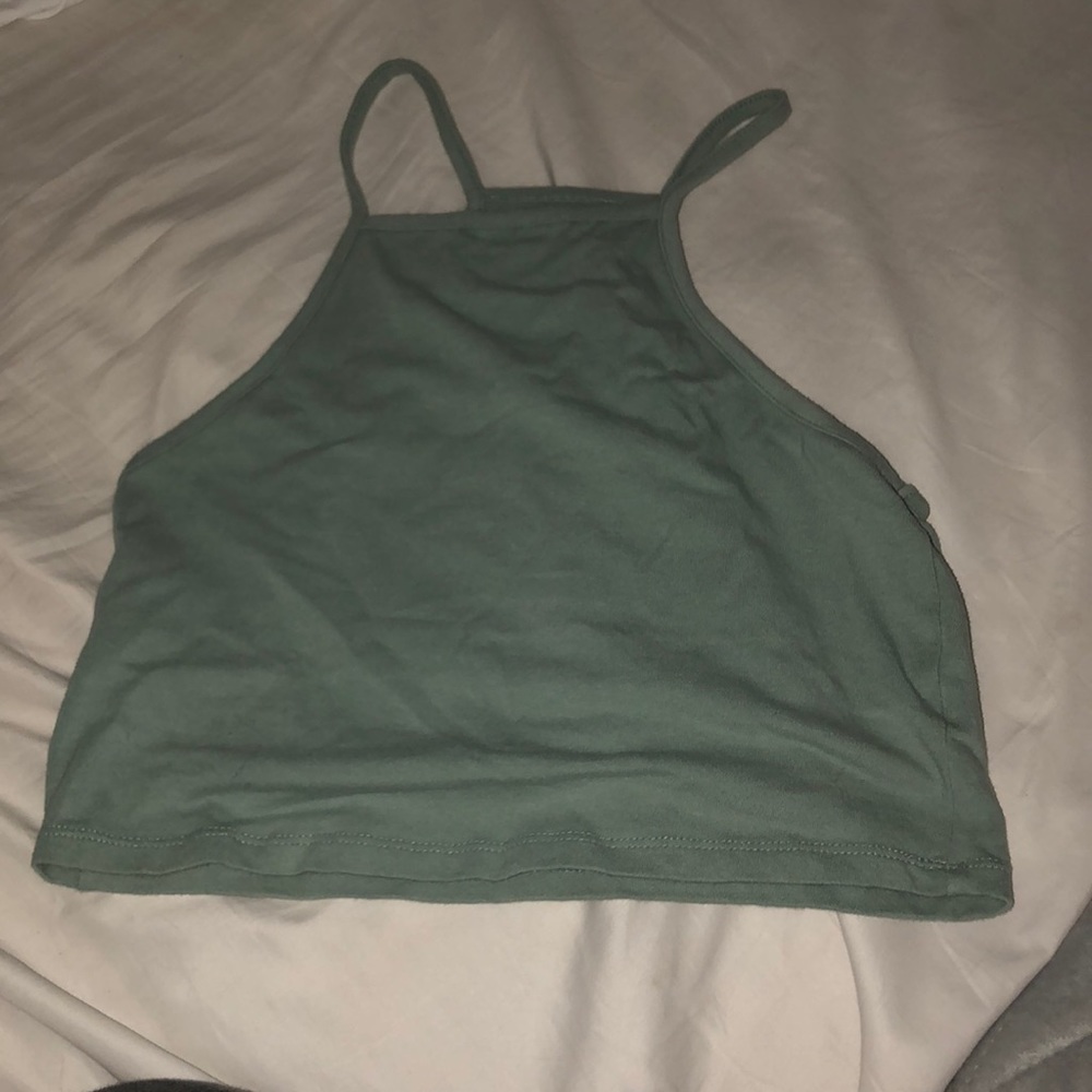 Blue-Green crop top